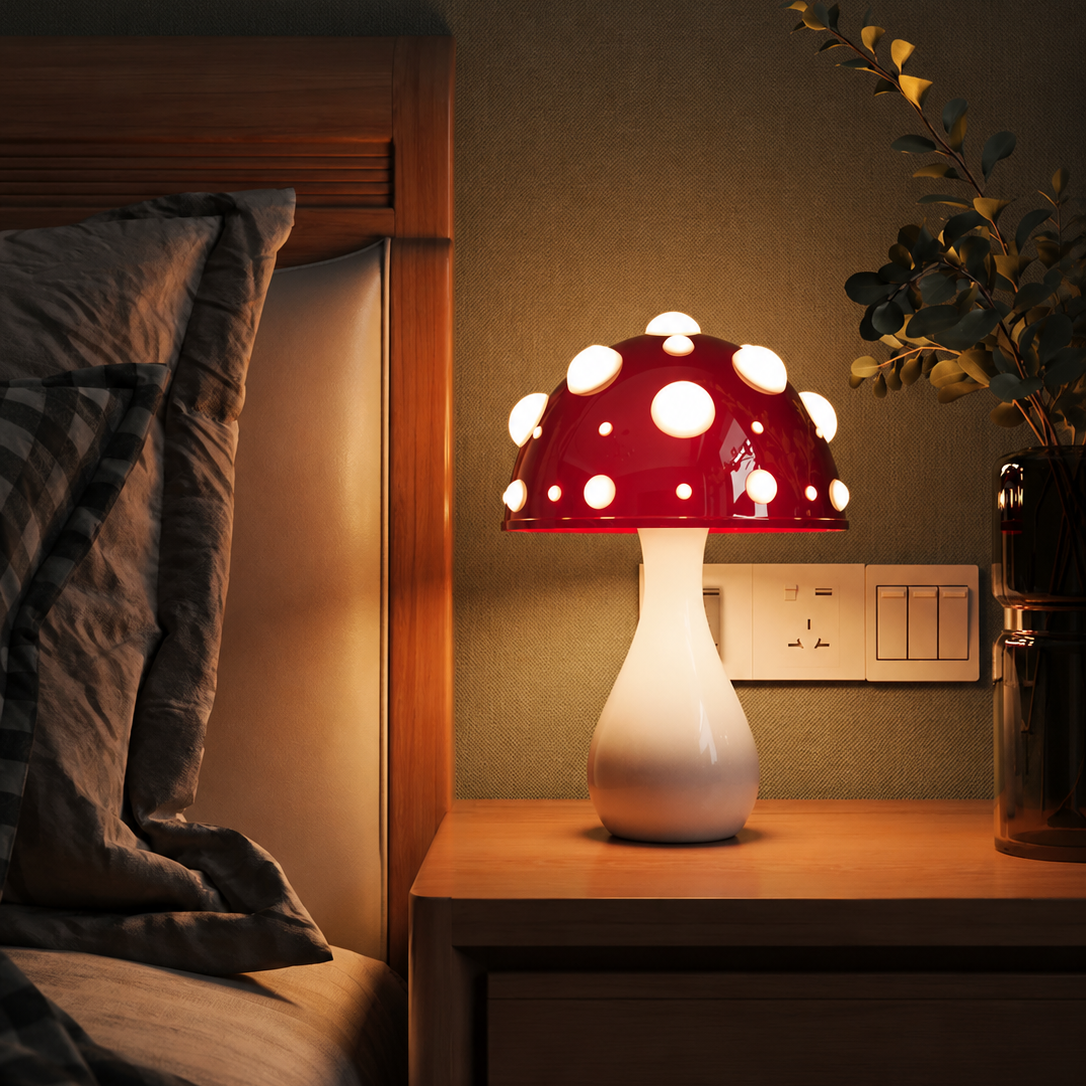 Designer Skovsvamp Bordlampe