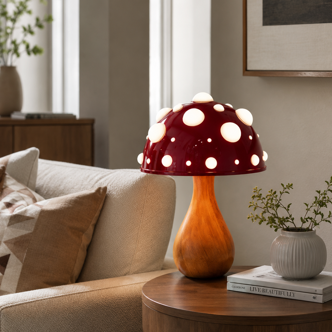 Designer Skovsvamp Bordlampe