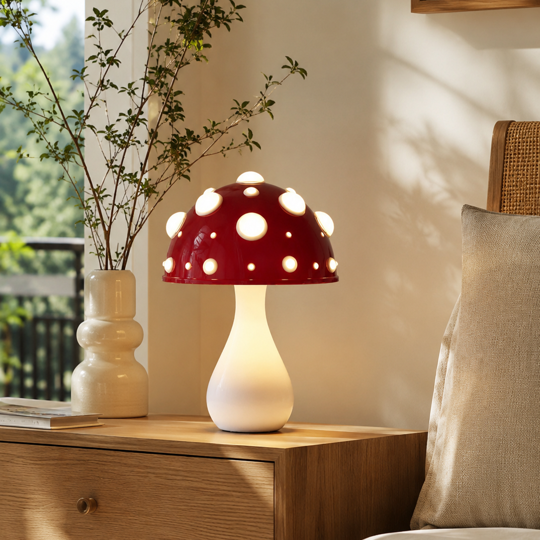 Designer Skovsvamp Bordlampe