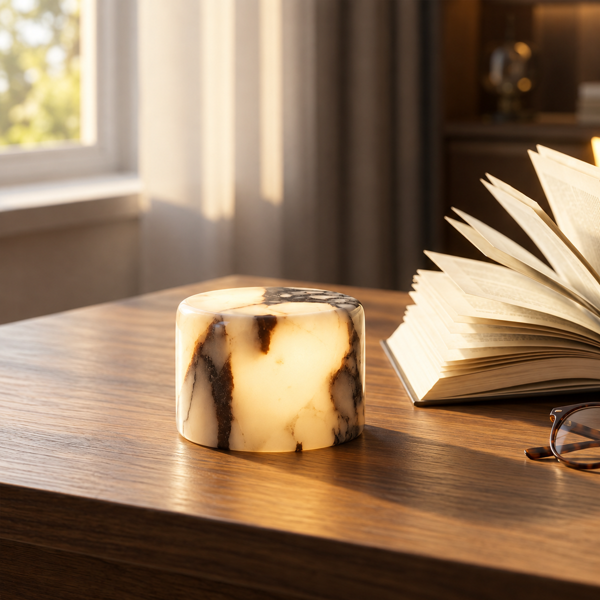 Marmor Bordlampe Scone