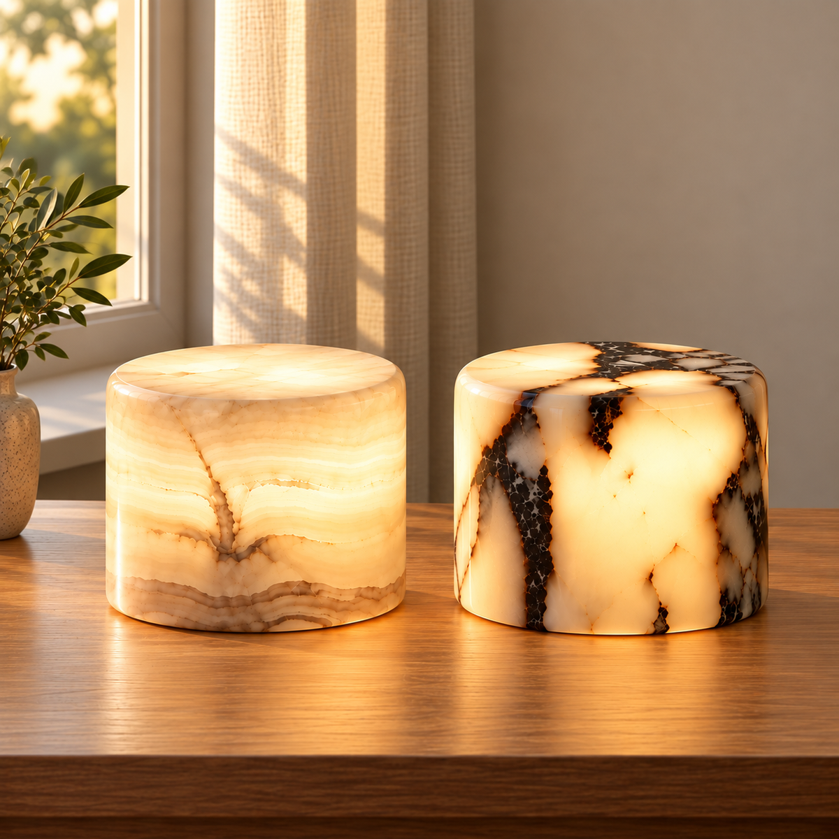 Marmor Bordlampe Scone